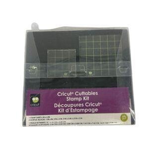 Cricut Cuttables Stamp Kit set acrylic blocks create your own stamps